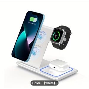 3-in-1 Wireless Charging Stand - White